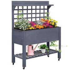 Outsunny 41 In Raised Garden Bed With