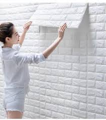 3d White Brick Wallpaper For Wall Pe