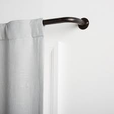 Exclusive Home Holden Wrap Around 1 Inch Curtain Rod Oil Rubbed Bronze Adjustable 52 Inch 72 Inch