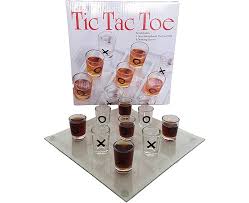 Tic Tac Toe Shot Glass Drinking Game