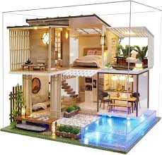 Spilay Diy Dollhouse Miniature Wooden
