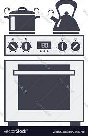 Icon Of Kitchen Electric Oven Royalty