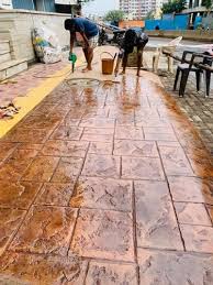 Stamped Concrete Flooring Service At Rs