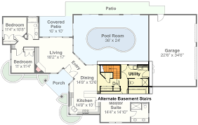 Striking Home Plan With Indoor Pool