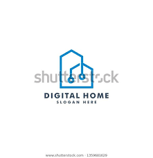 Digital Home Logo Template House Icon