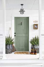 Green Front Door Paint Colors And