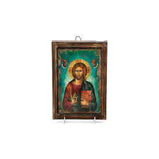 Christ Icon Pantocrator Handmade