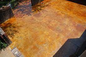Concrete Overlay And Acid Stained Patio