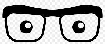 Eyes Looking Through Eyeglasses