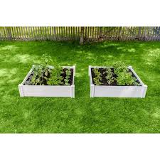 White Vinyl Garden Bed