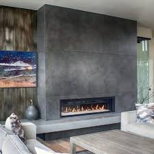 56 Best Concrete Fireplace Designs To