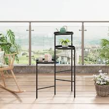 Jaxpety 30 In Metal Corner Plant Stand