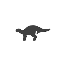 Iguanodon Dinosaur Vector Icon Filled
