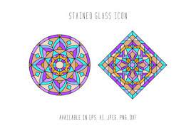 Stained Glass Icon Graphic By Creative