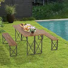 Honey Joy 3 Piece Wood Picnic Table