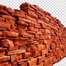 Red Brick Wall Texture Pattern Isolated