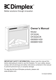 Dimplex 6908891459 Owner S Manual