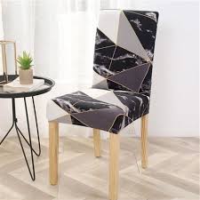 Dining Chair Covers Elastic Geometric