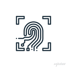 Fingerprint Scan Icon Vector From Smart