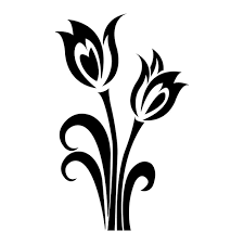 Tulips Icon Logo Vector Design Template