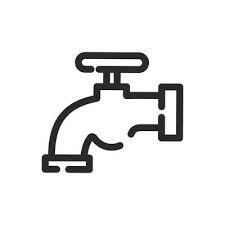 Faucet Icon In Flat Style Water Tap