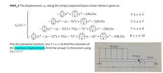 solved hw3 3 the displacement uy