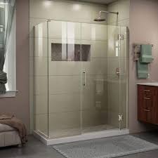 Dreamline E1281430 06 Unidoor X 48 In W X 30 3 8 In D X 72 In H Frameless Hinged Shower Enclosure Oil Rubbed Bronze