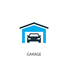Garage Icon Logo Element Ilration
