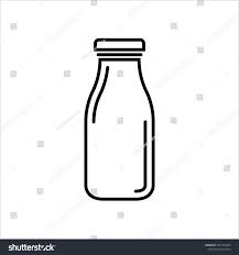 Milk Bottle Icon Vector Art
