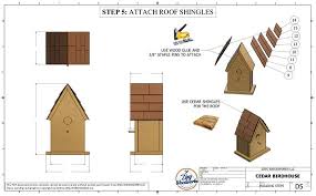 Modern Wooden Cedar Birdhouse Plan