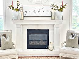 Easy Fall Mantel Ideas Stonegable