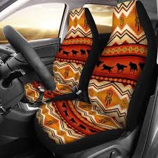 2pc Car Seat Covers Native Indian Aztec