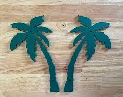 Single Palm Tree Outdoor Sign Icon For
