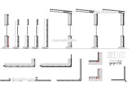 Glass Wall Systems Details Dwg Autocad