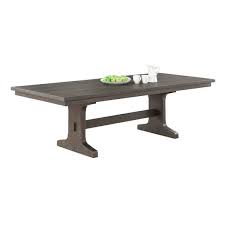 Best Quality Furniture Rustic Brown Wood Extendable Dining Table
