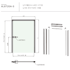 Glass Door Swing Door System China