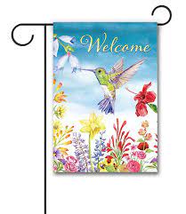 Buy Hummingbird And Flowers Watercolor