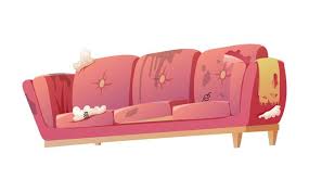Old Couch Vector Art Icons And