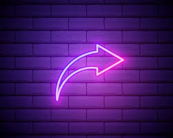 Glowing Neon Line Share Icon