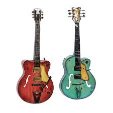 Litton Lane Metal Multi Colored Guitar