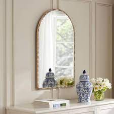 Home Decorators Collection Medium Arched Gold Antiqued Classic Accent Mirror 35 In H X 24 In W