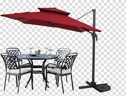Black Metal 5 Piece Patio Set And Red