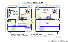 22x22 East Facing Vastu Home Plan