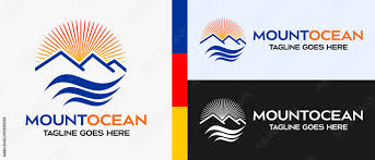 Sea Design Logo Template Mountain Icon