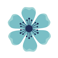 Blue Flower Garden Plant Decoration