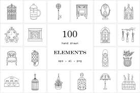 Logo Element Furniture Icon Set Png