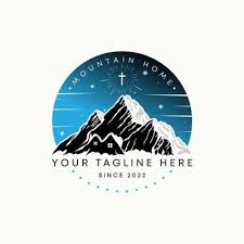 Mountain Home Logo Vector Art Icons