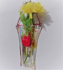 Red Tulip Pocket Vase Spring Decor