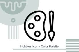 Hobbies Icon Color Palette Graphic By