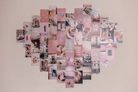 Pink Collage Kit 80 Pcs Peach Aesthetic